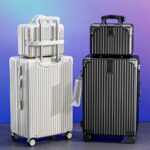 Trolley Luggage Vintage Corner-Protected Carry-On Suitcase