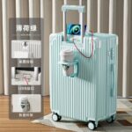 Trolley Luggage Vintage Corner-Protected Carry-On Suitcase
